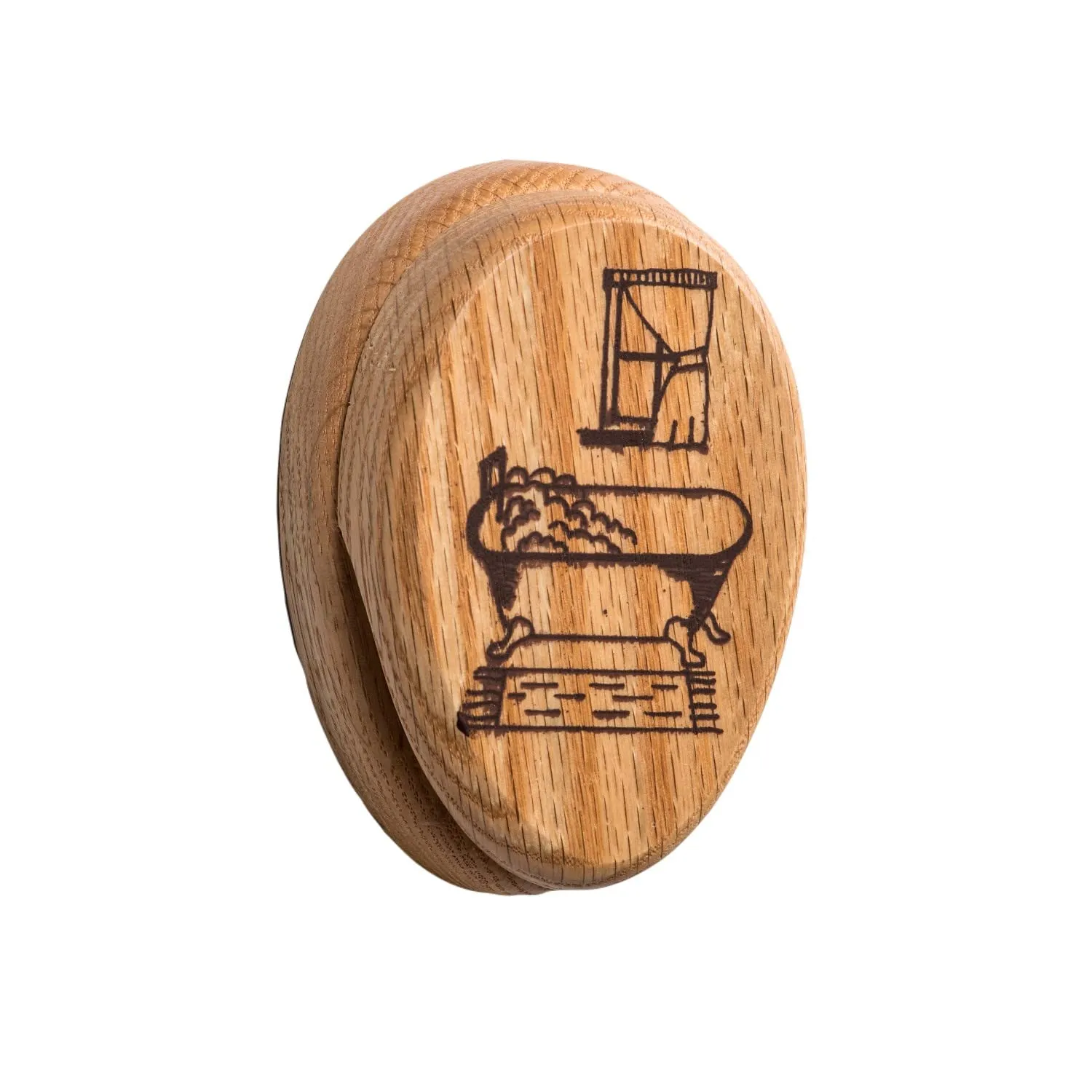 oak towel holder bathtub design