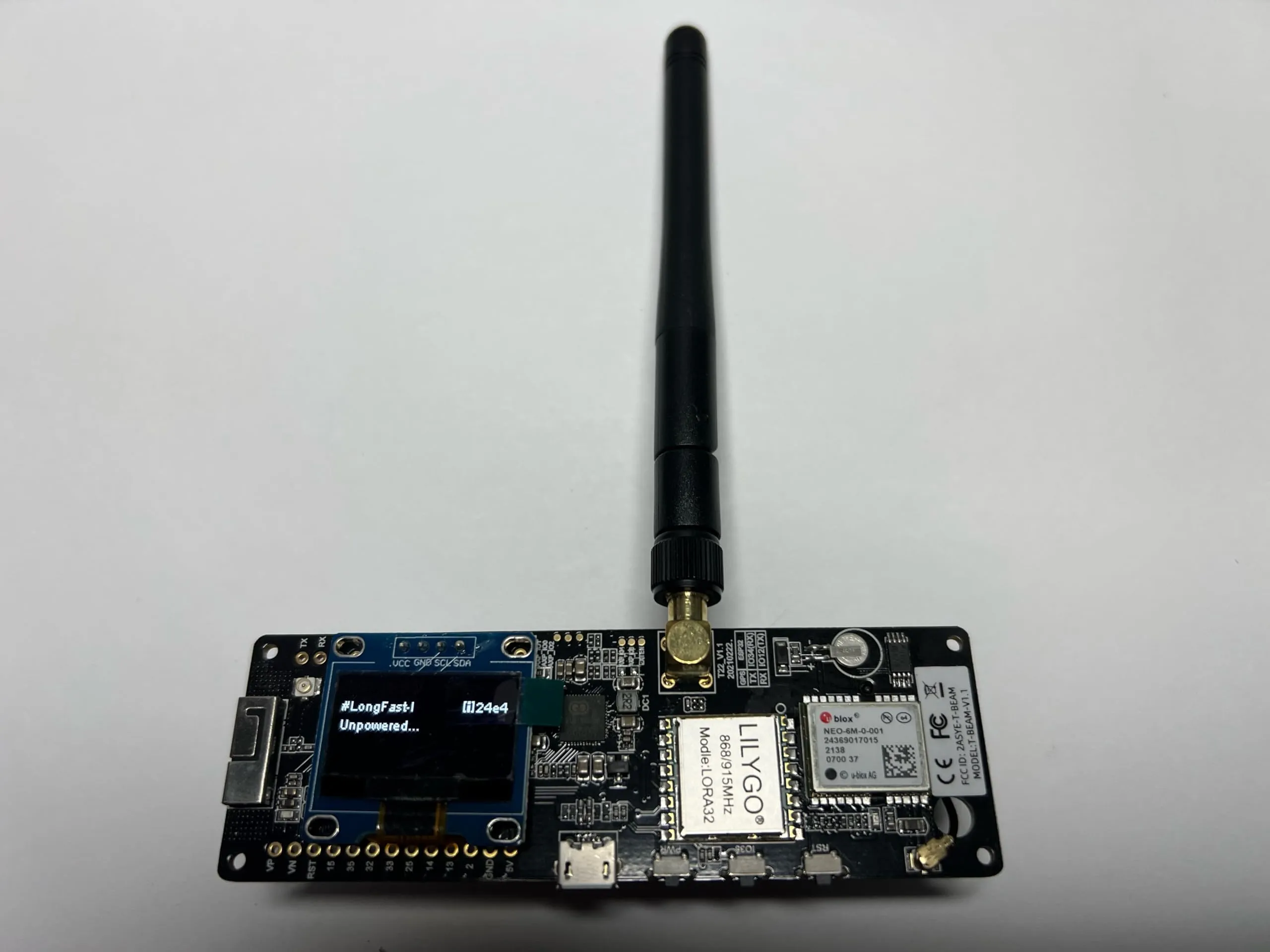 ttgo meshtastic t beam bluetooth battery