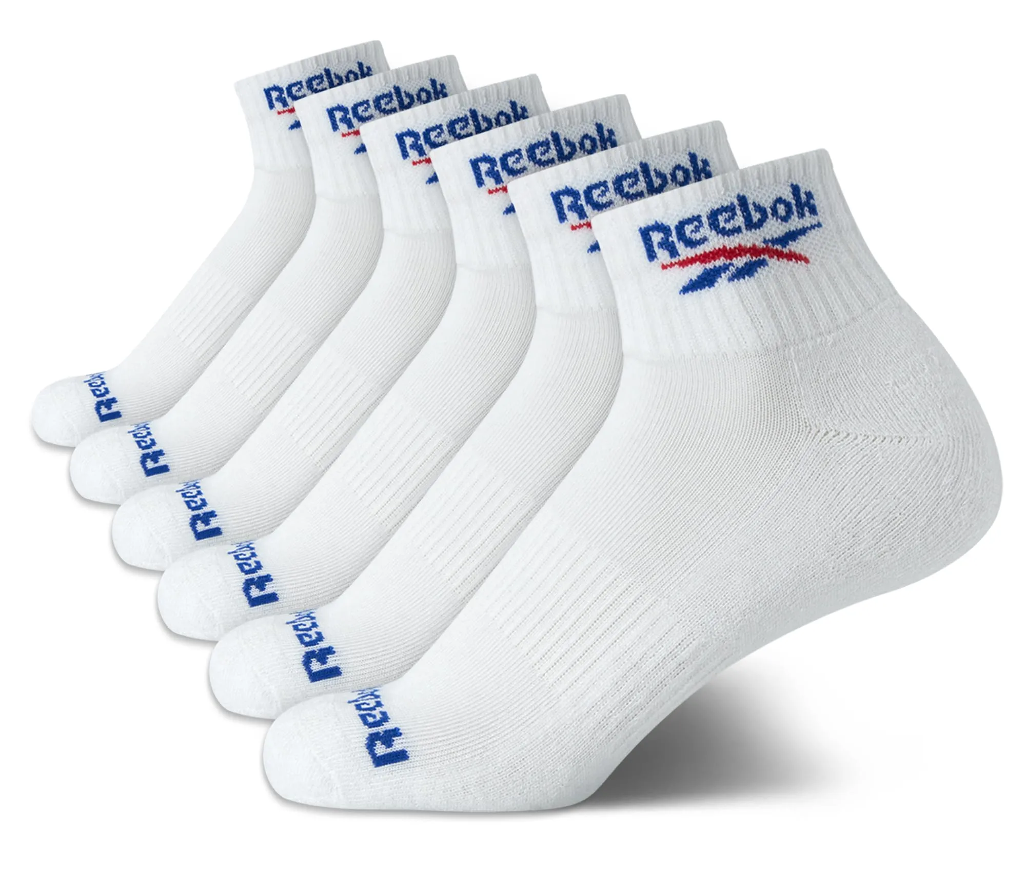 reebok cushioned quarter basic socks